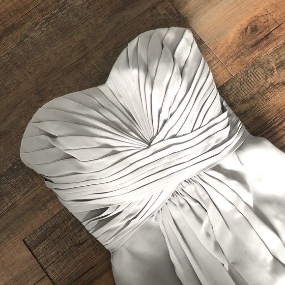 David's Bridal Mercury Chiffon F15555 - Picture 4 of 8